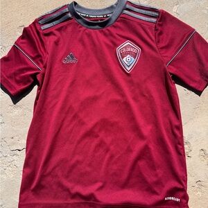 Adidas Colorado Rapids Red and Gray Soccer Jersey